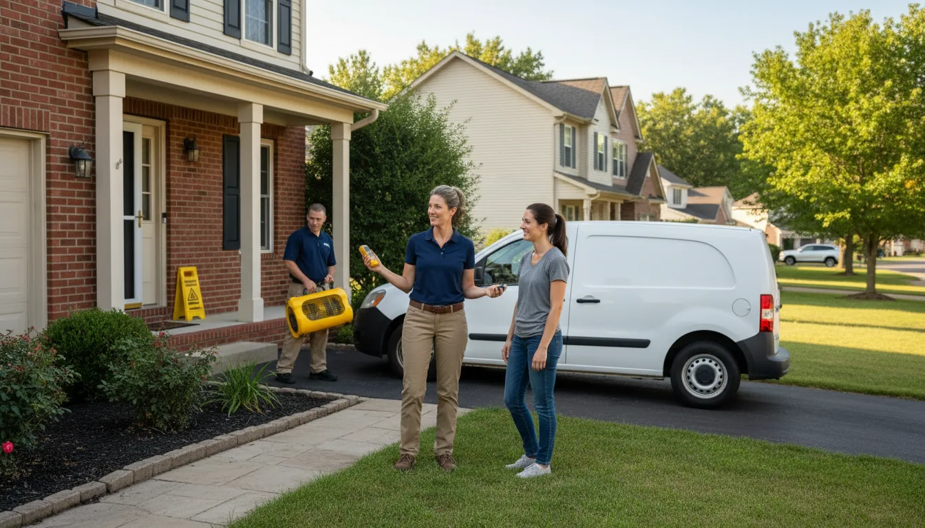 Residential water damage restoration in Volborg, MT